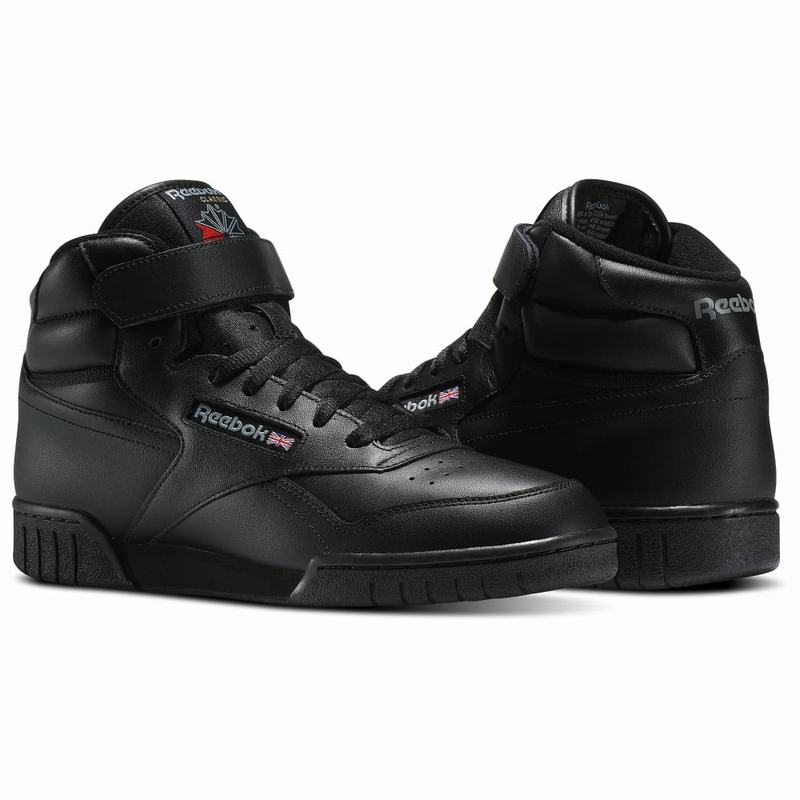 Tenisi Reebok Ex-o-fit Hi Dama Negrii Romania RQ3271NA